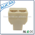 Aucas marca ABS spliter adecuado para cable de teléfono y cable de red rj45 fábrica precios